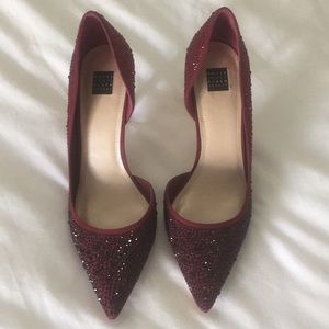 Scarlet ombré heels